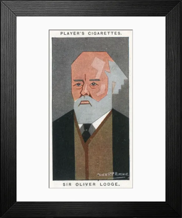 Framed Print : Sir Oliver Joseph Lodge - British physicist Framed Print : Sir Oliver Joseph Lodge - British physicist