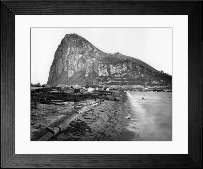 Framed Print : The Rock of Gibraltar, Mediterranean Framed Print : The Rock of Gibraltar, Mediterranean