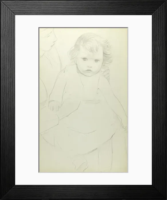 Framed Print : Pencil sketch of baby Framed Print : Pencil sketch of baby