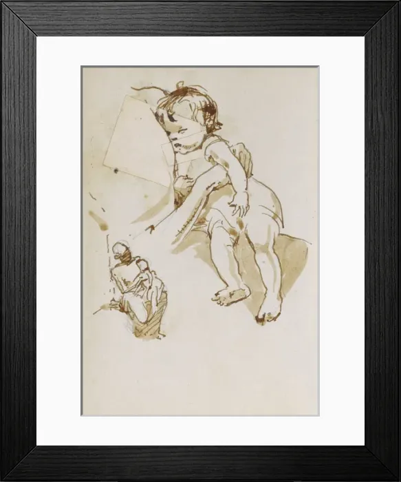 Framed Print : Sketches of mother and child Framed Print : Sketches of mother and child