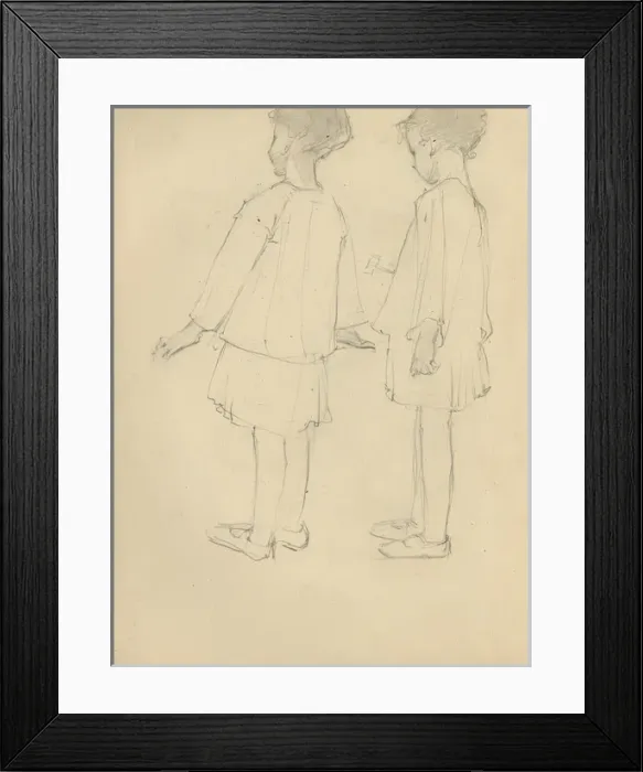Framed Print : Pencil sketches of little boy Framed Print : Pencil sketches of little boy