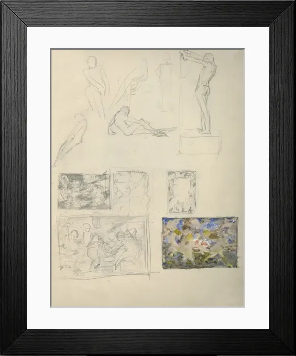 Framed Print : Various pencil sketches Framed Print : Various pencil sketches