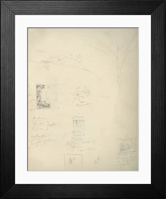 Framed Print : Pencil sketch of a tree Framed Print : Pencil sketch of a tree