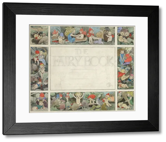 Framed Print : Title page design, The Fairy Book, by Muriel Dawson Framed Print : Title page design, The Fairy Book, by Muriel Dawson
