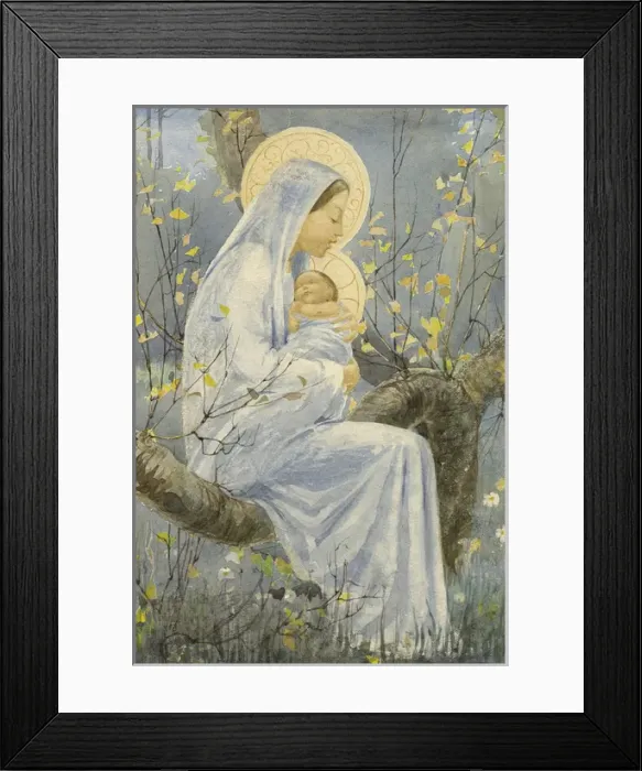 Framed Print : Christmas card design by Muriel Dawson Framed Print : Christmas card design by Muriel Dawson