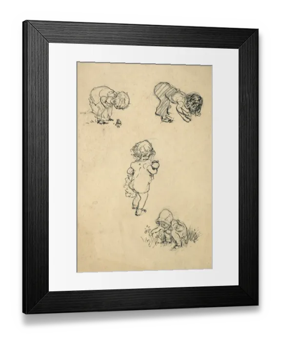 Framed Print : Sketches of children Framed Print : Sketches of children