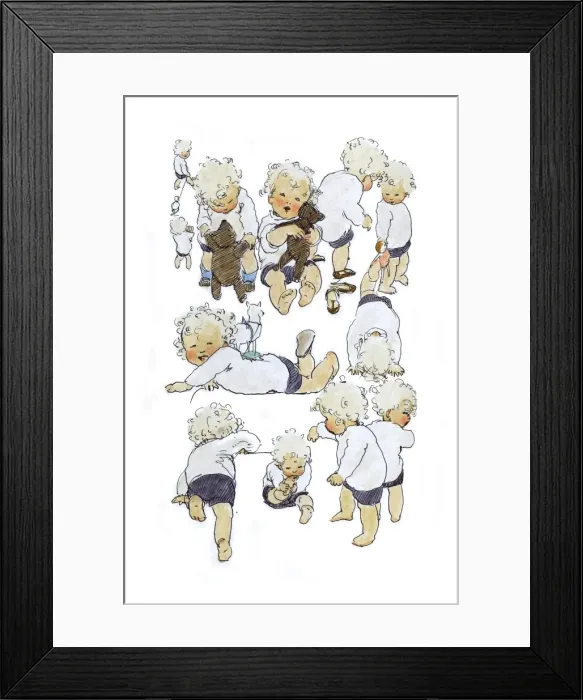 Framed Print : A Sketchbook - Mothers and Children Framed Print : A Sketchbook - Mothers and Children