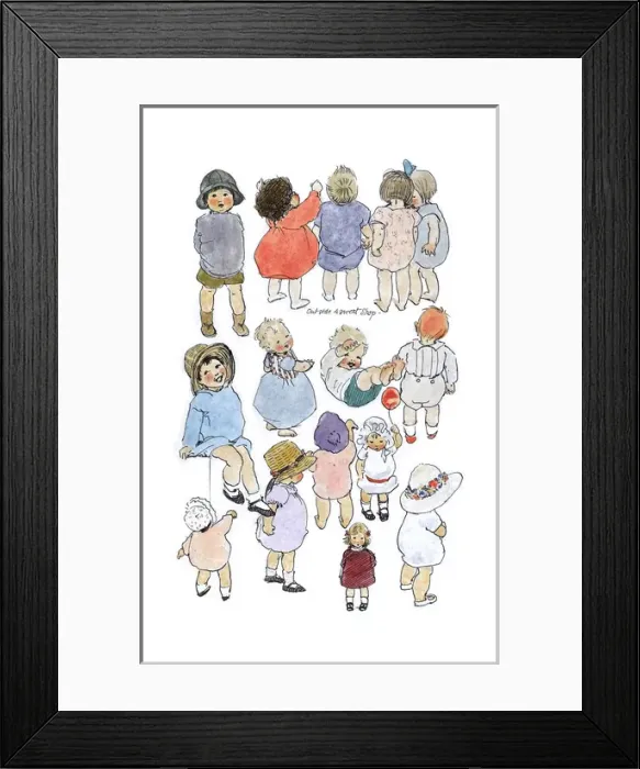 Framed Print : A Sketchbook - Mothers and Children Framed Print : A Sketchbook - Mothers and Children