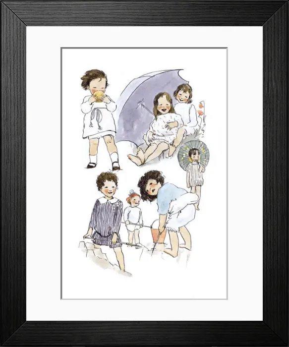 Framed Print : A Sketchbook - Mothers and Children Framed Print : A Sketchbook - Mothers and Children