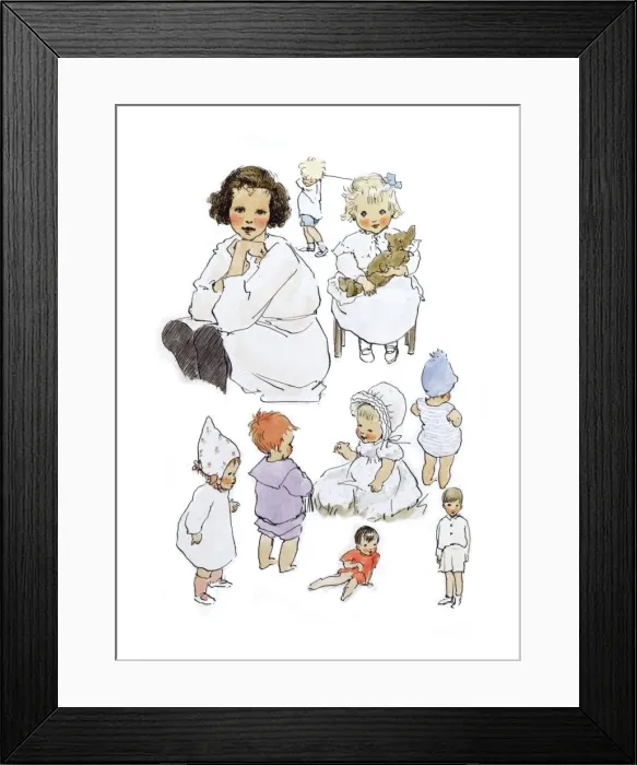 Framed Print : A Sketchbook - Mothers and Children Framed Print : A Sketchbook - Mothers and Children