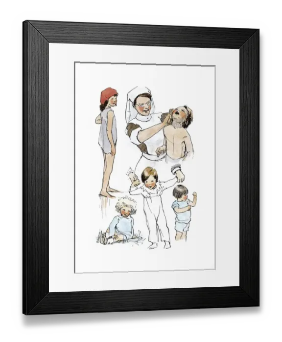 Framed Print : A Sketchbook - Mothers and Children Framed Print : A Sketchbook - Mothers and Children