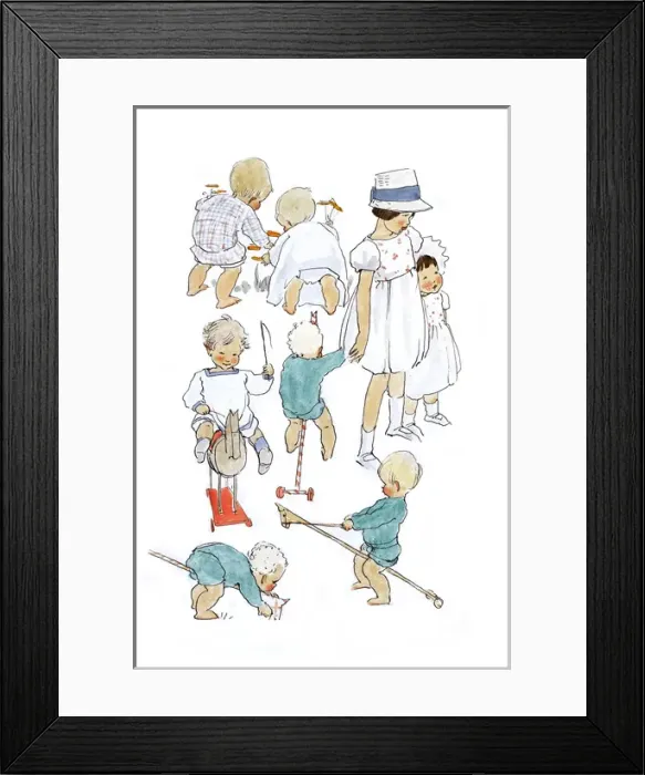 Framed Print : A Sketchbook - Mothers and Children Framed Print : A Sketchbook - Mothers and Children