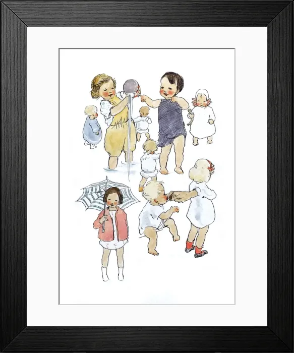 Framed Print : A Sketchbook - Mothers and Children Framed Print : A Sketchbook - Mothers and Children