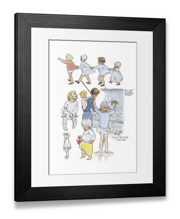 Framed Print : A Sketchbook - Mothers and Children Framed Print : A Sketchbook - Mothers and Children