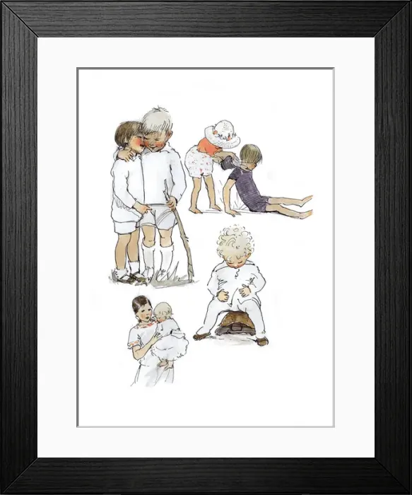 Framed Print : A Sketchbook - Mothers and Children Framed Print : A Sketchbook - Mothers and Children