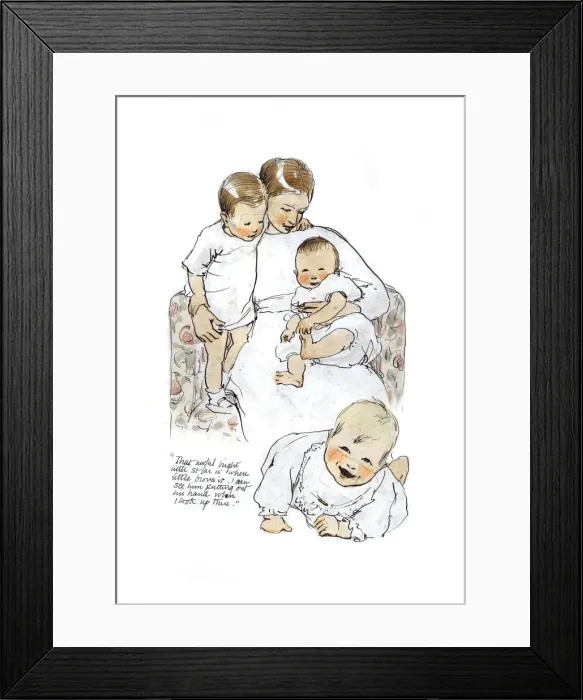 Framed Print : A Sketchbook - Mothers and Children Framed Print : A Sketchbook - Mothers and Children