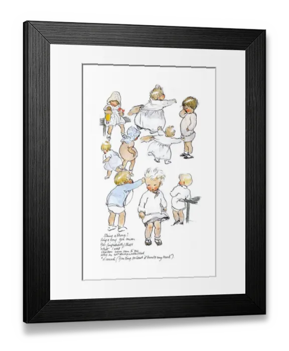 Framed Print : A Sketchbook - Mothers and Children Framed Print : A Sketchbook - Mothers and Children