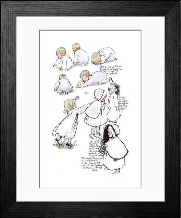Framed Print : A Sketchbook - Mothers and Children Framed Print : A Sketchbook - Mothers and Children