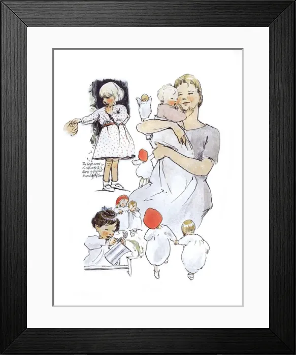 Framed Print : A Sketchbook - Mothers and Children Framed Print : A Sketchbook - Mothers and Children