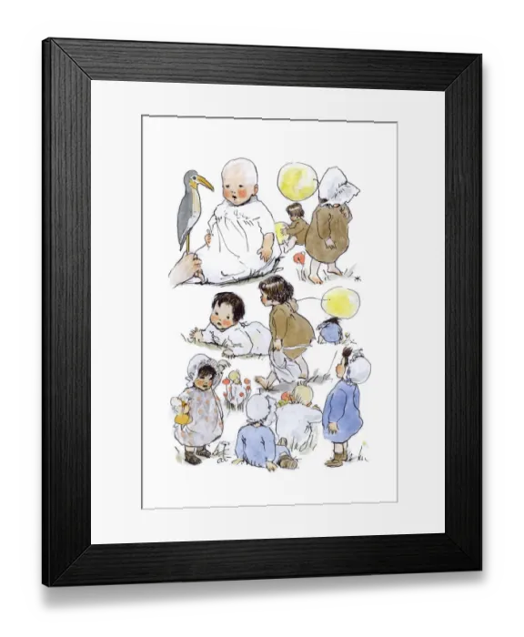 Framed Print : A Sketchbook - Mothers and Children Framed Print : A Sketchbook - Mothers and Children