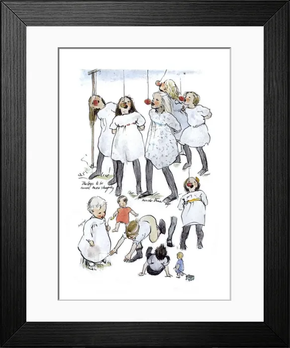 Framed Print : A Sketchbook - Mothers and Children Framed Print : A Sketchbook - Mothers and Children