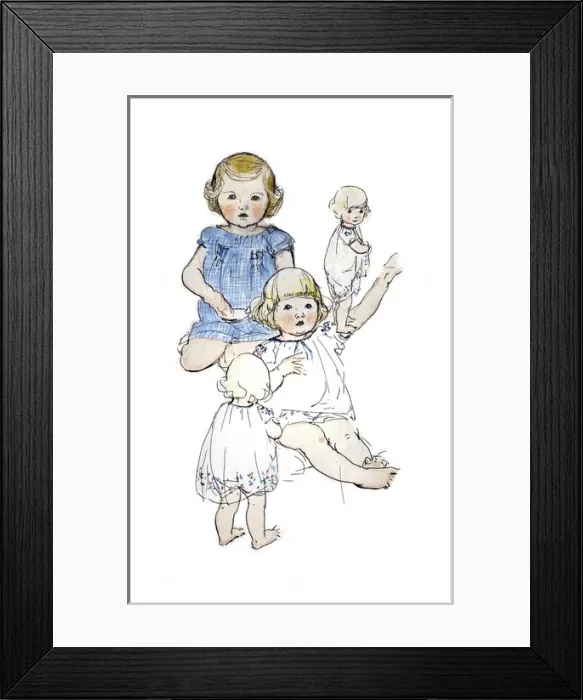 Framed Print : A Sketchbook - Mothers and Children Framed Print : A Sketchbook - Mothers and Children