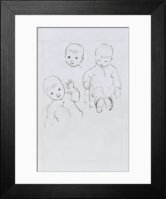 Framed Print : A Sketchbook - Mothers and Children Framed Print : A Sketchbook - Mothers and Children
