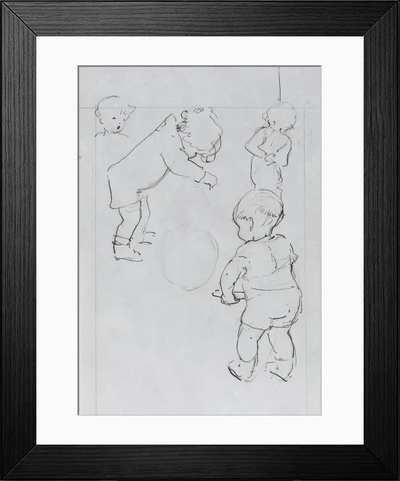 Framed Print : A Sketchbook - Mothers and Children Framed Print : A Sketchbook - Mothers and Children