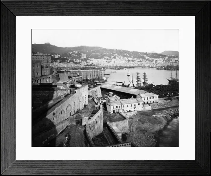 Framed Print : Harbour, Genoa, Italy Framed Print : Harbour, Genoa, Italy