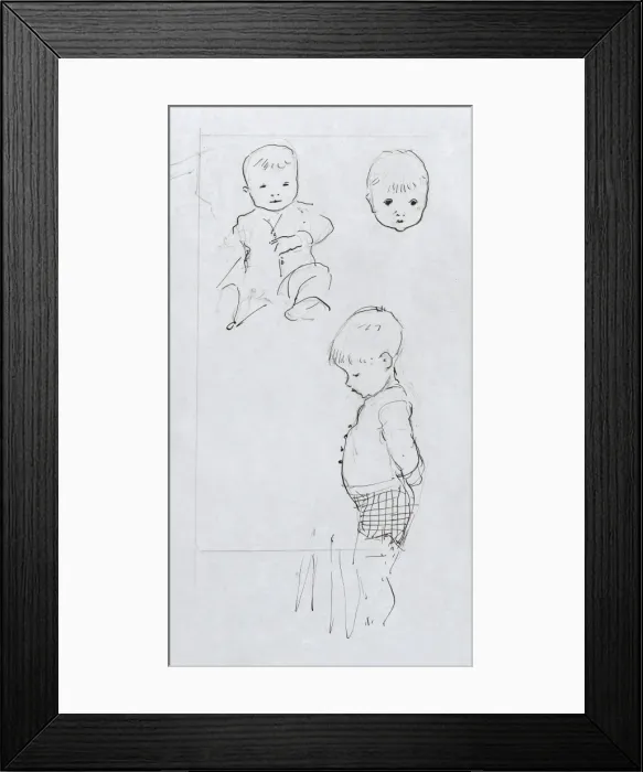 Framed Print : A Sketchbook - Mothers and Children Framed Print : A Sketchbook - Mothers and Children