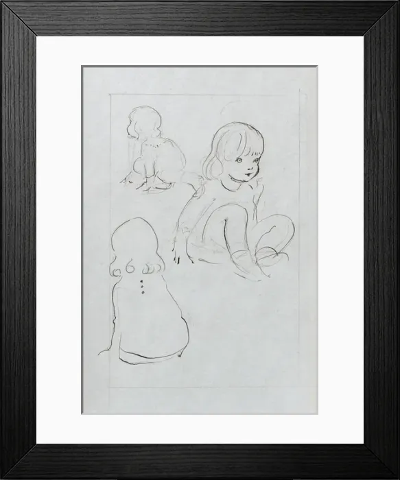 Framed Print : A Sketchbook - Mothers and Children Framed Print : A Sketchbook - Mothers and Children