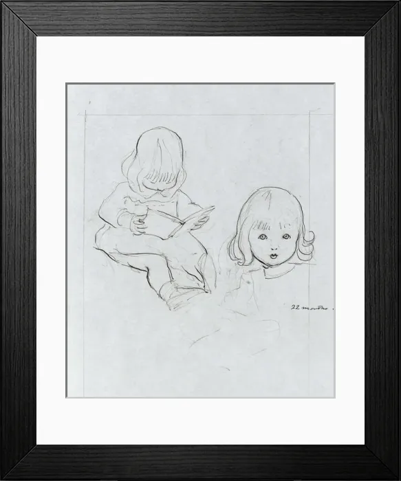 Framed Print : A Sketchbook - Mothers and Children Framed Print : A Sketchbook - Mothers and Children