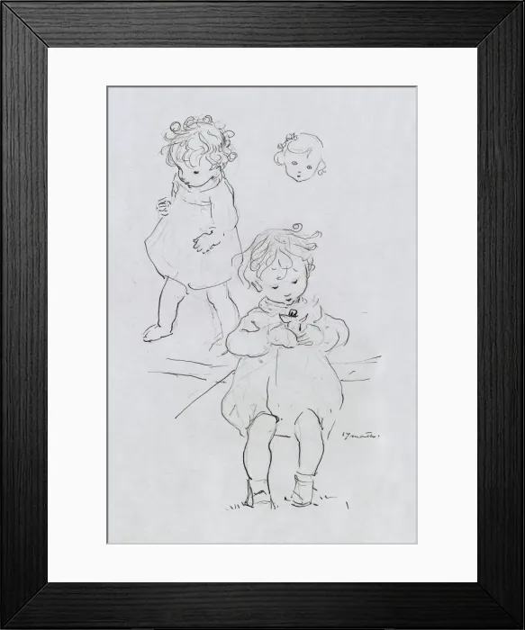 Framed Print : A Sketchbook - Mothers and Children Framed Print : A Sketchbook - Mothers and Children