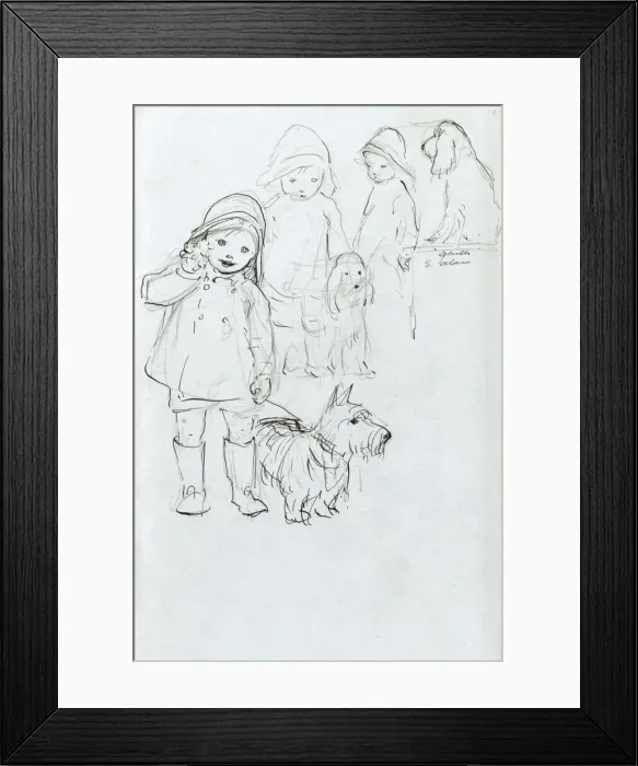 Framed Print : A Sketchbook - Mothers and Children Framed Print : A Sketchbook - Mothers and Children