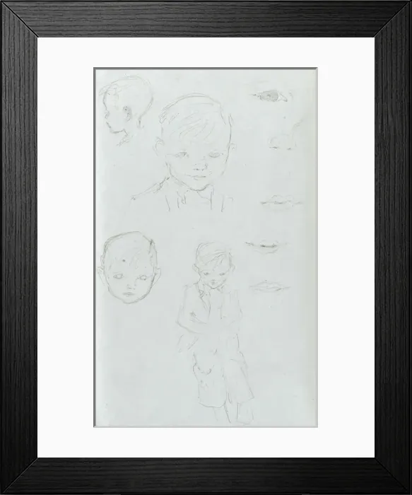 Framed Print : A Sketchbook - Mothers and Children Framed Print : A Sketchbook - Mothers and Children