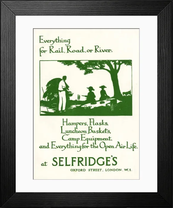 Framed Print : Selfridges advertisement by H. L. Oakley Framed Print : Selfridges advertisement by H. L. Oakley
