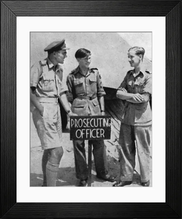 Framed Print : Kluang court martial 1946 Framed Print : Kluang court martial 1946