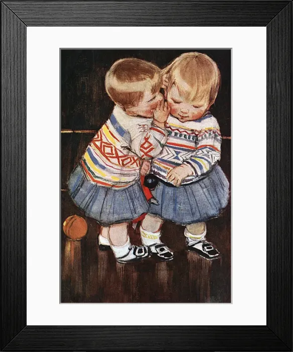 Framed Print : Secrets by Muriel Dawson Framed Print : Secrets by Muriel Dawson