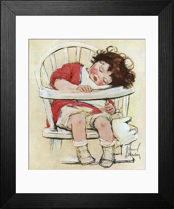 Framed Print : Forty Winks by Muriel Dawson Framed Print : Forty Winks by Muriel Dawson