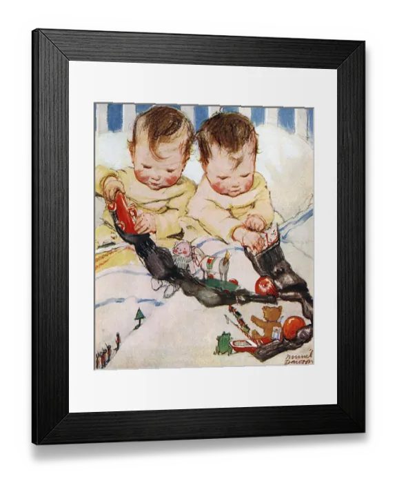 Framed Print : Christmas Morning by Muriel Dawson