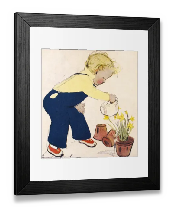 Framed Print : Just What Mummy Does by Muriel Dawson Framed Print : Just What Mummy Does by Muriel Dawson