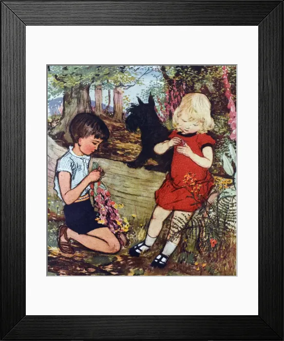 Framed Print : Where the Nodding Foxgloves Grow by Muriel Dawson Framed Print : Where the Nodding Foxgloves Grow by Muriel Dawson