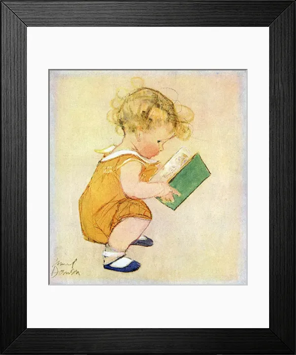 Framed Print : The Student by Muriel Dawson Framed Print : The Student by Muriel Dawson