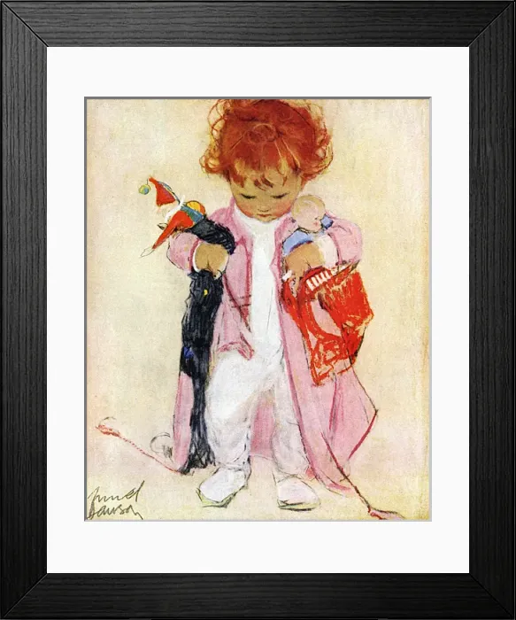 Framed Print : His Share by Muriel Dawson Framed Print : His Share by Muriel Dawson