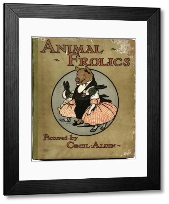 Framed Print : Cover design, Animal Frolics Framed Print : Cover design, Animal Frolics