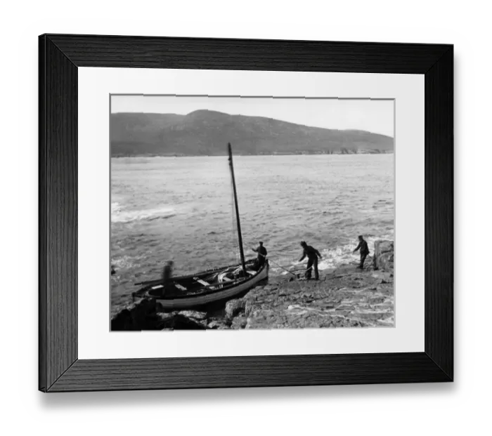 Framed Print : Fishermen returning from Barra Head, Scotland Framed Print : Fishermen returning from Barra Head, Scotland