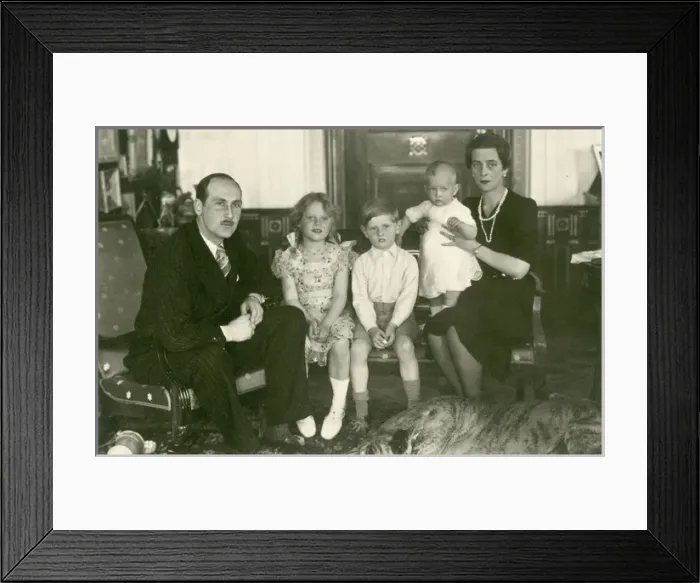 Framed Print : Princess Theodora of Greece & family