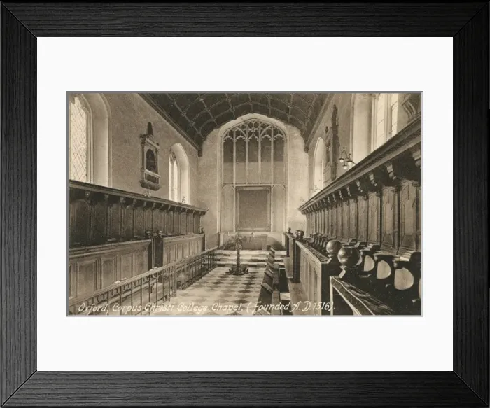 Framed Print : Corpus Christi College Chapel, Oxford Framed Print : Corpus Christi College Chapel, Oxford