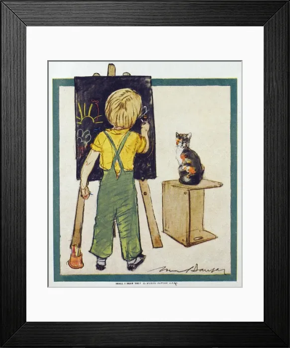 Framed Print : Shall I Draw You? by Muriel Dawson Framed Print : Shall I Draw You? by Muriel Dawson