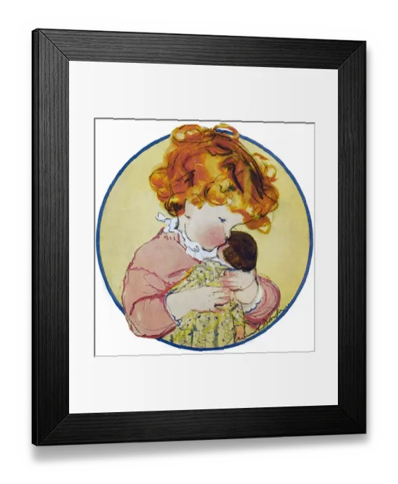 Framed Print : I Love My Dolly by Muriel Dawson Framed Print : I Love My Dolly by Muriel Dawson